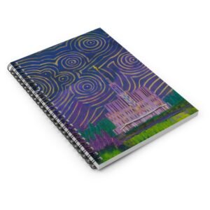 Seattle Temple Expressive Abstract Spiral Notebook - Ruled Line - Image 3