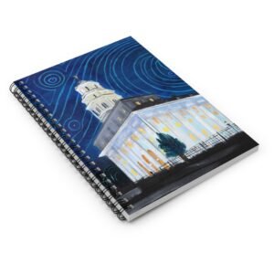 Navoo Temple Expressive Abstract Spiral Notebook - Ruled Line - Image 3