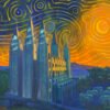 Salt Lake Temple Art - Acrylic Painting on Canvas