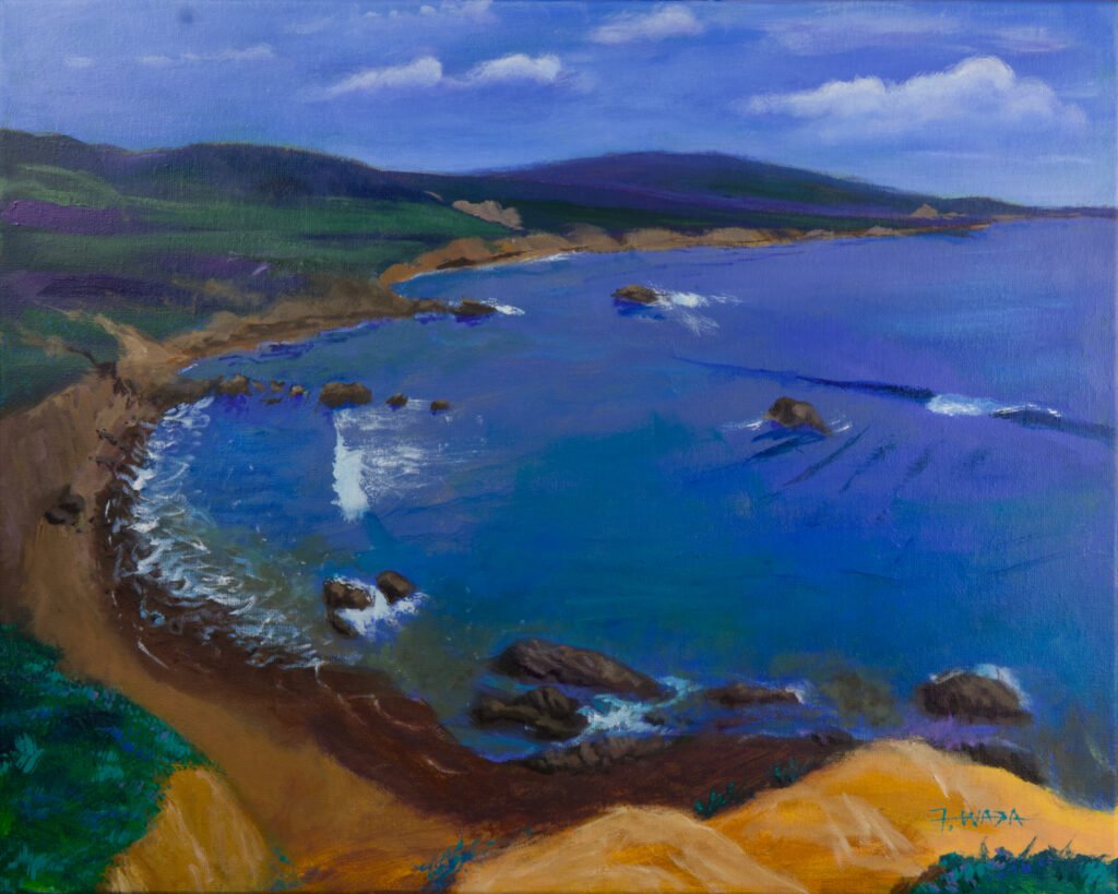 Laguna Beach California. This is part of the series of the primeval Southern California Paintings. Removing all homes, buildings, roads, people, leaving only the natural beauty of the area